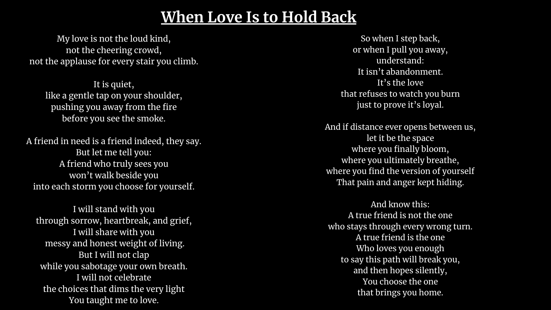 This picture contains one of the Best Short Poems on Friends.